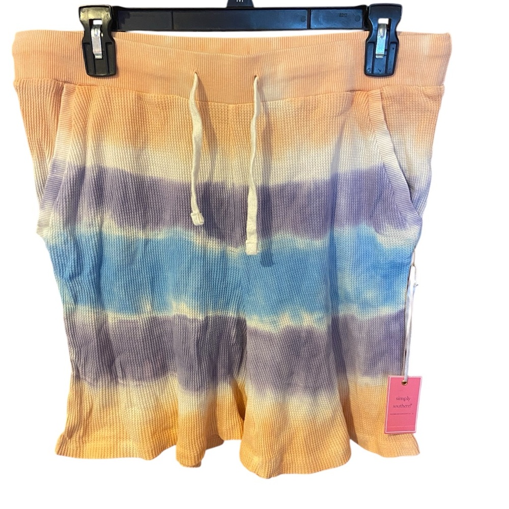 Tie-Dye Shorts with Drawstring